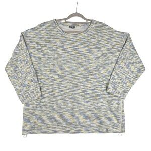 Talbots Women’s CLASSIC FRENCH TERRY CREWNECK PULLOVER - SPACE DYE Size 3X